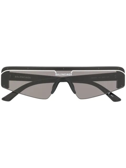 Balenciaga Eyewear Ski Rectangle Sunglasses - Farfetch | Farfetch Global