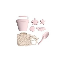 BraveJusticeKidsCo. | Silicone Summer Kids Beach Set | Toddlers and Baby Sandbox Toys (Blush) + Beac | Amazon (US)
