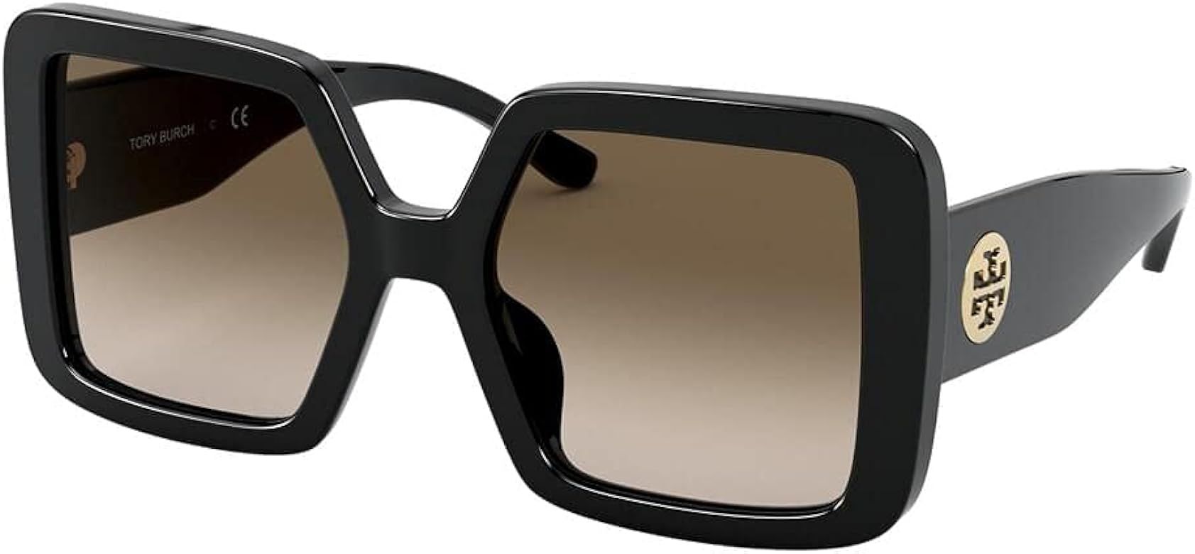 Tory Burch TY7154U Women's Sunglasses Black/Smoke Gradient 52 | Amazon (US)