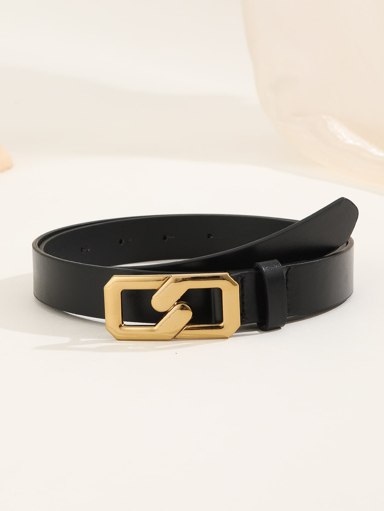 1pc Antique Gold-tone Buckle Fashionable Women's Belt Suitable For Christmas Gift, Business, Dail... | SHEIN