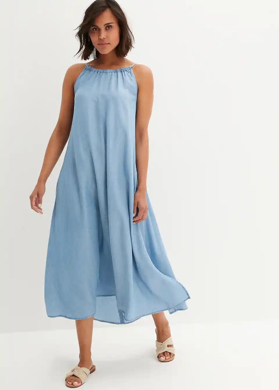 Jeanskleid aus fließendem Lyocell | Bonprix DE