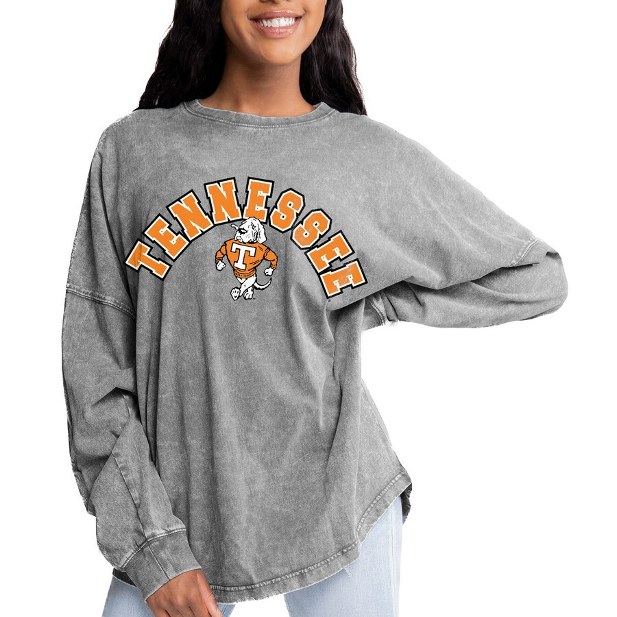 Tennessee Volunteers Gameday Couture Women's Faded Wash Pullover Sweatshirt - Gray | Fanatics