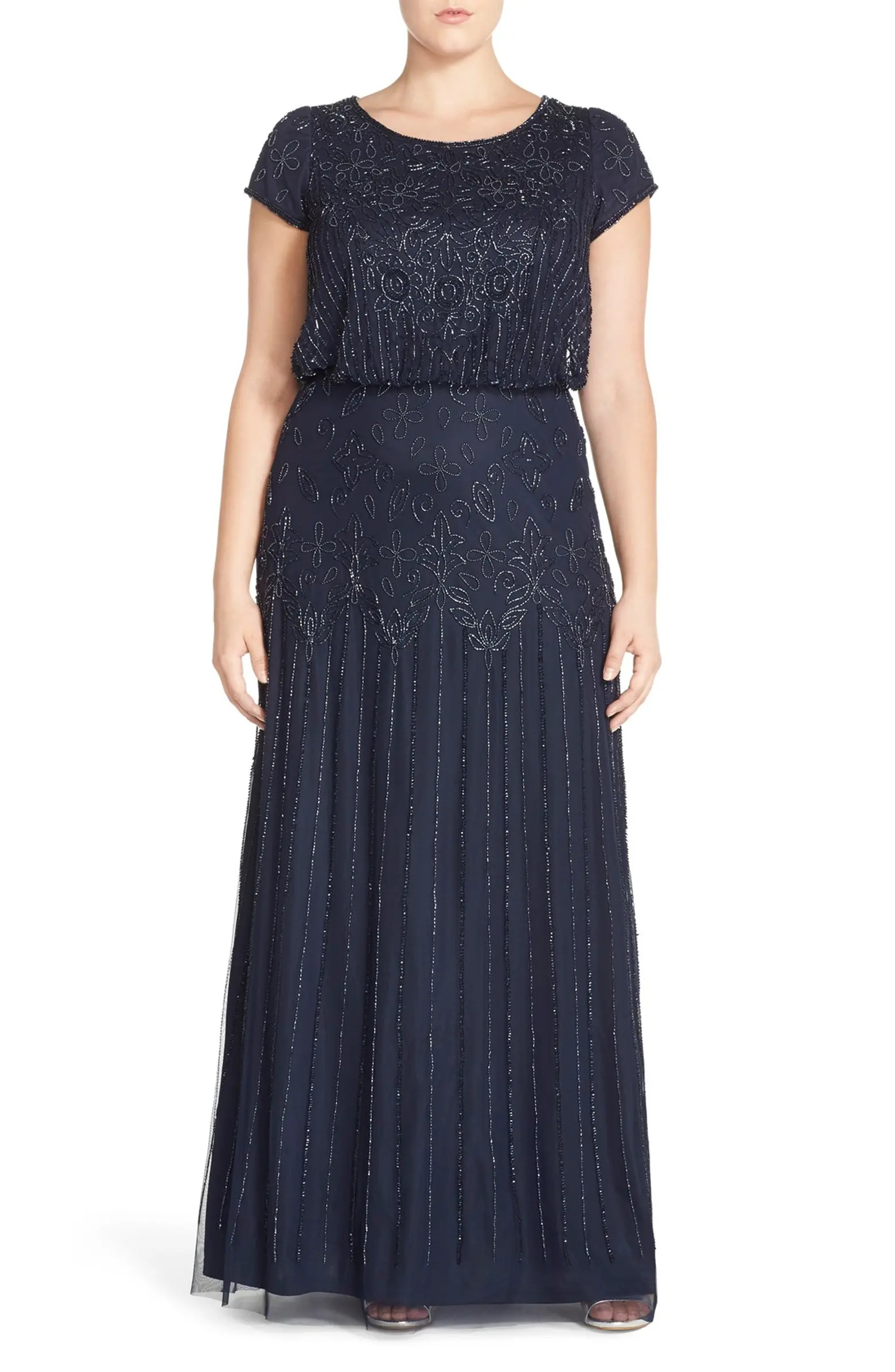 Beaded Blouson Gown | Nordstrom