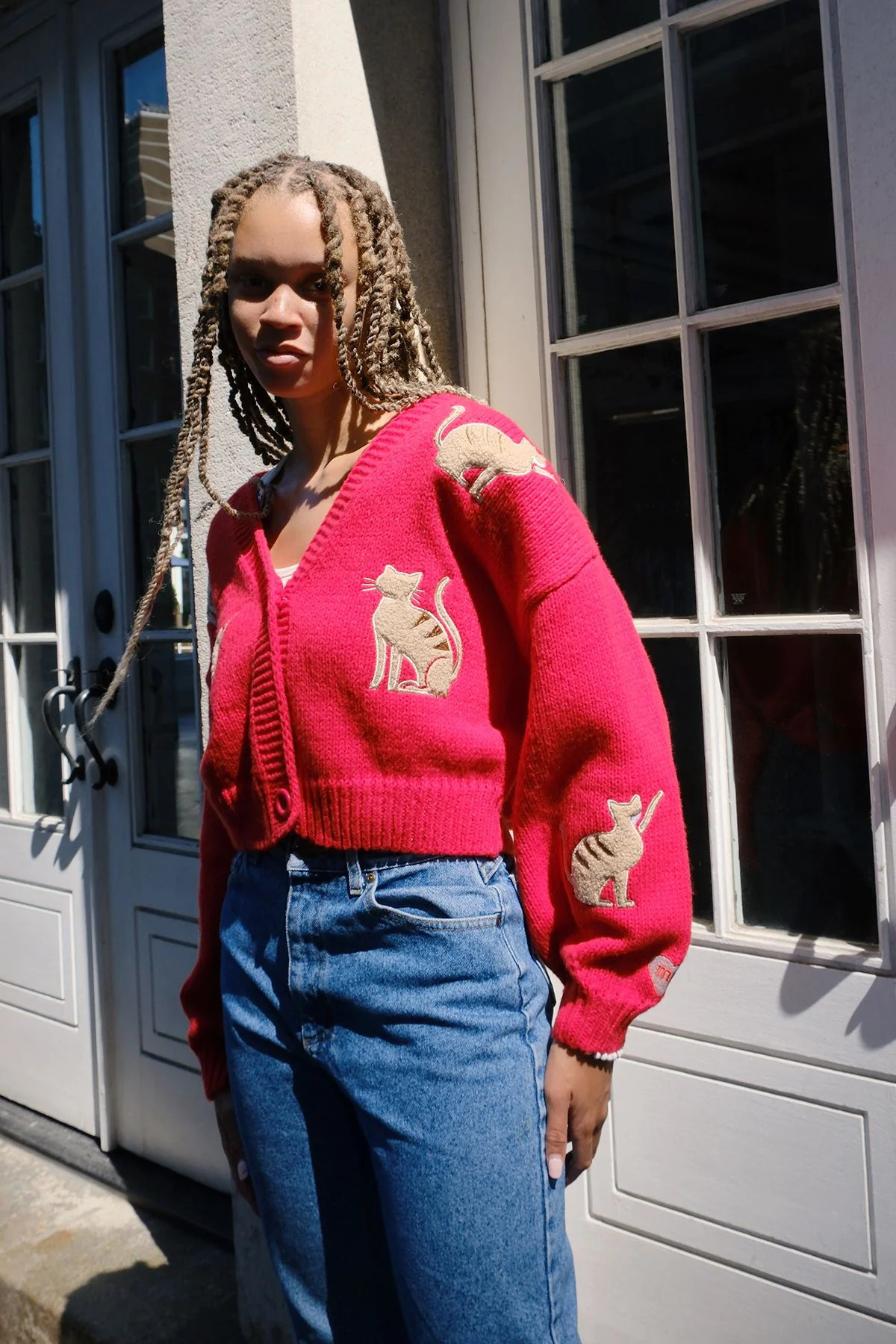 Youre the Cats Meow Puff Cardigan | Shop Now | Mure + Grand | Mulberry and Grand