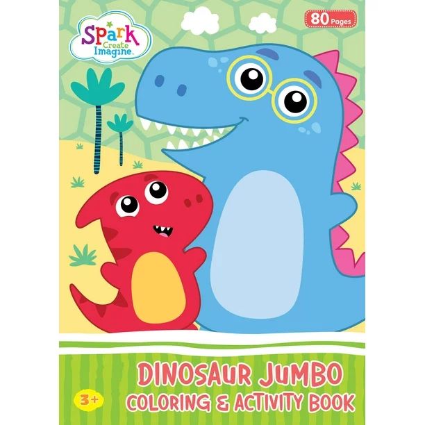 Dinosaur Jumbo Coloring Book, 80 Pages | Walmart (US)