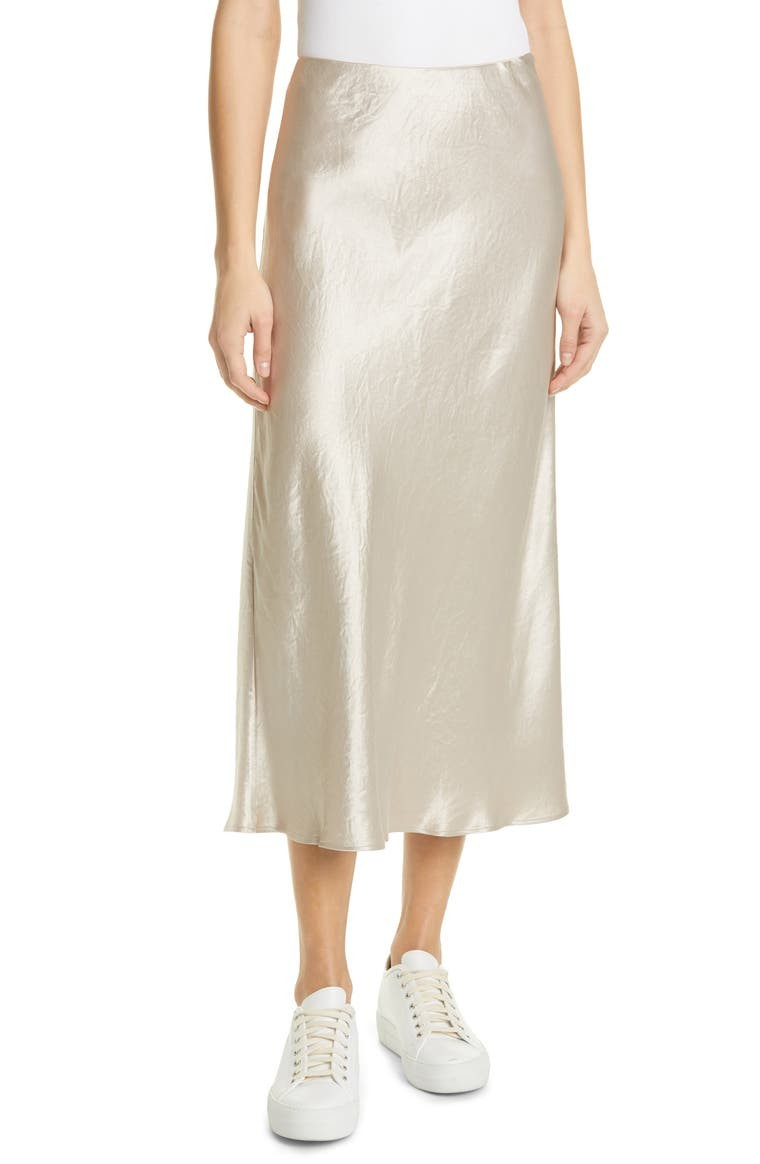 Alessio Satin Midi Skirt | Nordstrom