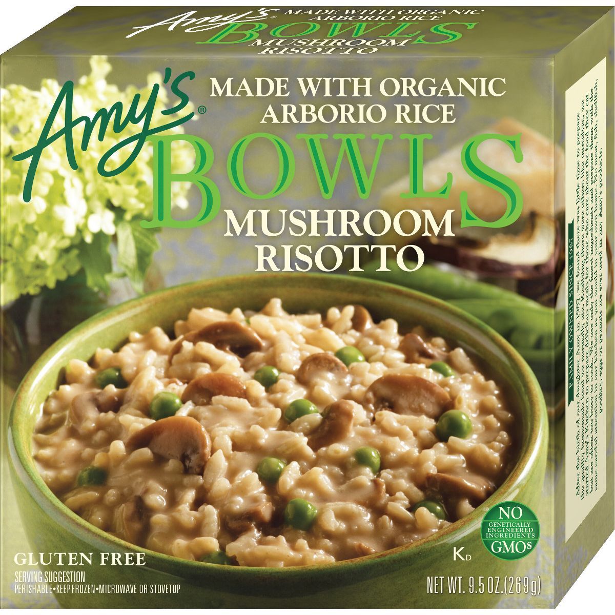 Amy's Mushroom Risotto Gluten Free Frozen Bowls - 9.5oz | Target