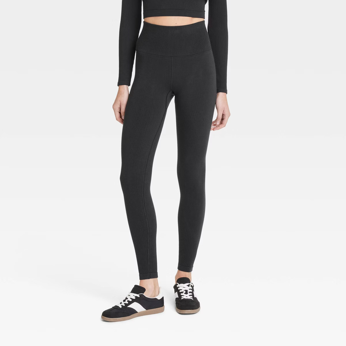Women's Seamless High-Rise Ribbed Leggings - All In Motion™ | Target