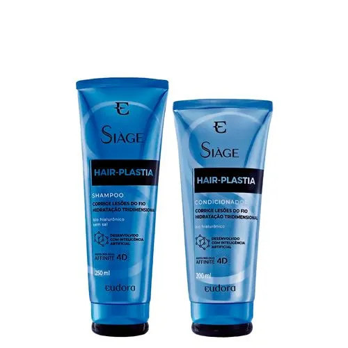 Kit Eudora Siàge Hair Plastia - Shampoo 250ml + Condicionador 200ml | Amobeleza