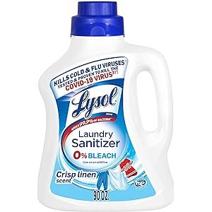 Lysol Laundry Sanitizer Additive, Crisp Linen, 90oz, Packaging May Vary | Amazon (US)