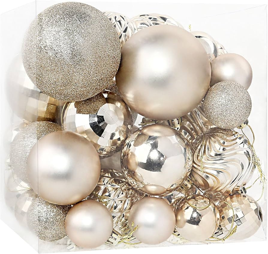 Annecy Christmas Tree Ornaments - 36 PCS Shatterproof Christmas Ball Ornaments Set for Christmas,... | Amazon (US)