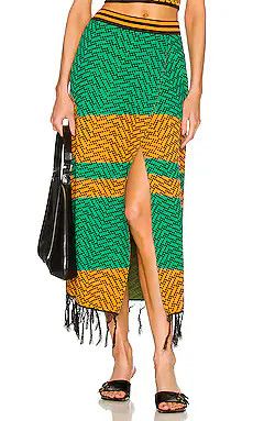 Dodo Bar Or Nala Skirt in Green Orange Combo from Revolve.com | Revolve Clothing (Global)
