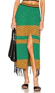 Dodo Bar Or Nala Skirt in Green Orange Combo from Revolve.com | Revolve Clothing (Global)