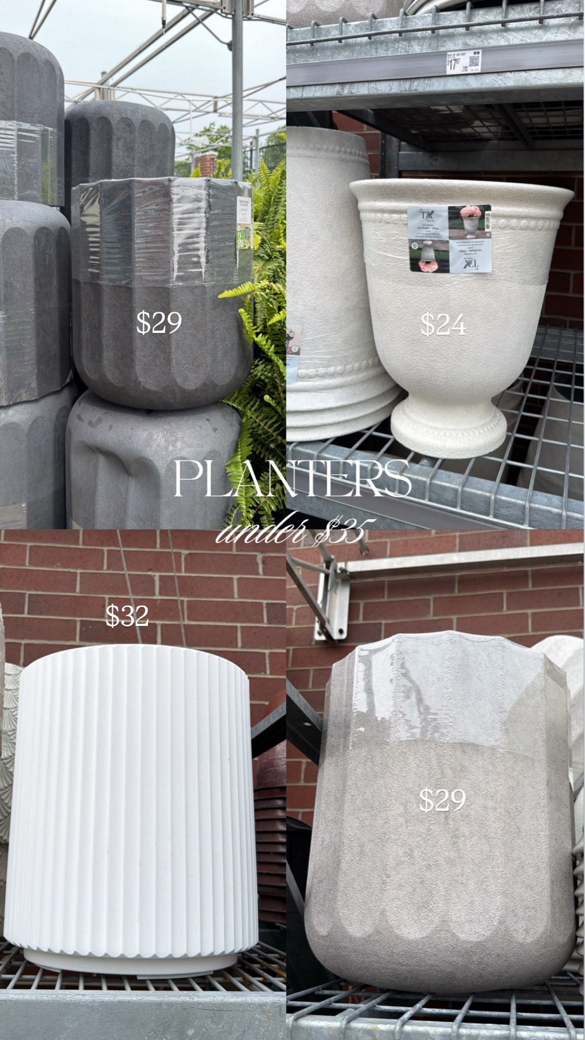 Walmart planter pots all $32 or under! Love all of these- very durable & perfect for patio areas, front porch, etc.

#LTKHome #LTKSeasonal #LTKmomlife
