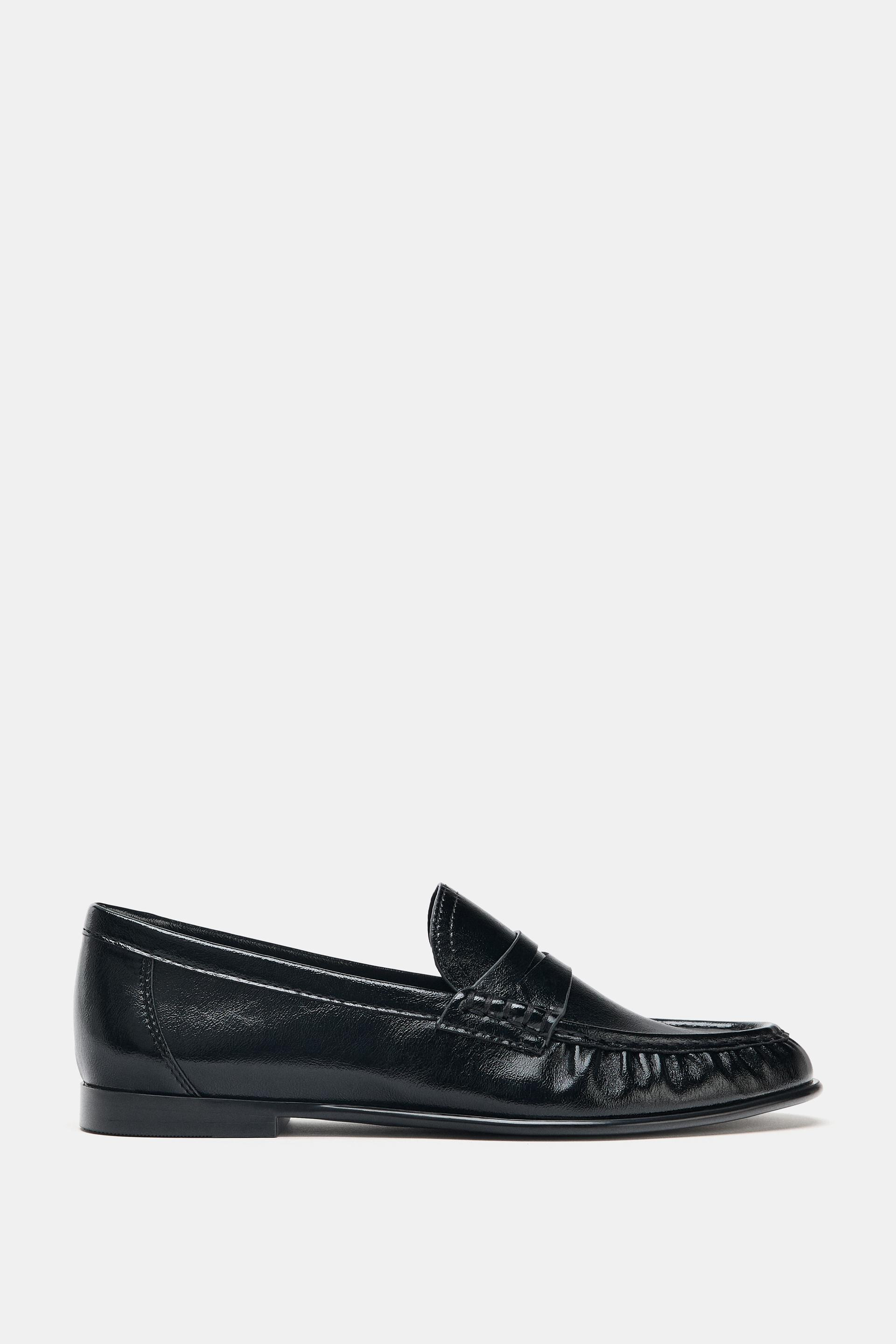 Zara - Soft Ruched Loafers - Women - Black - Women | Zara US