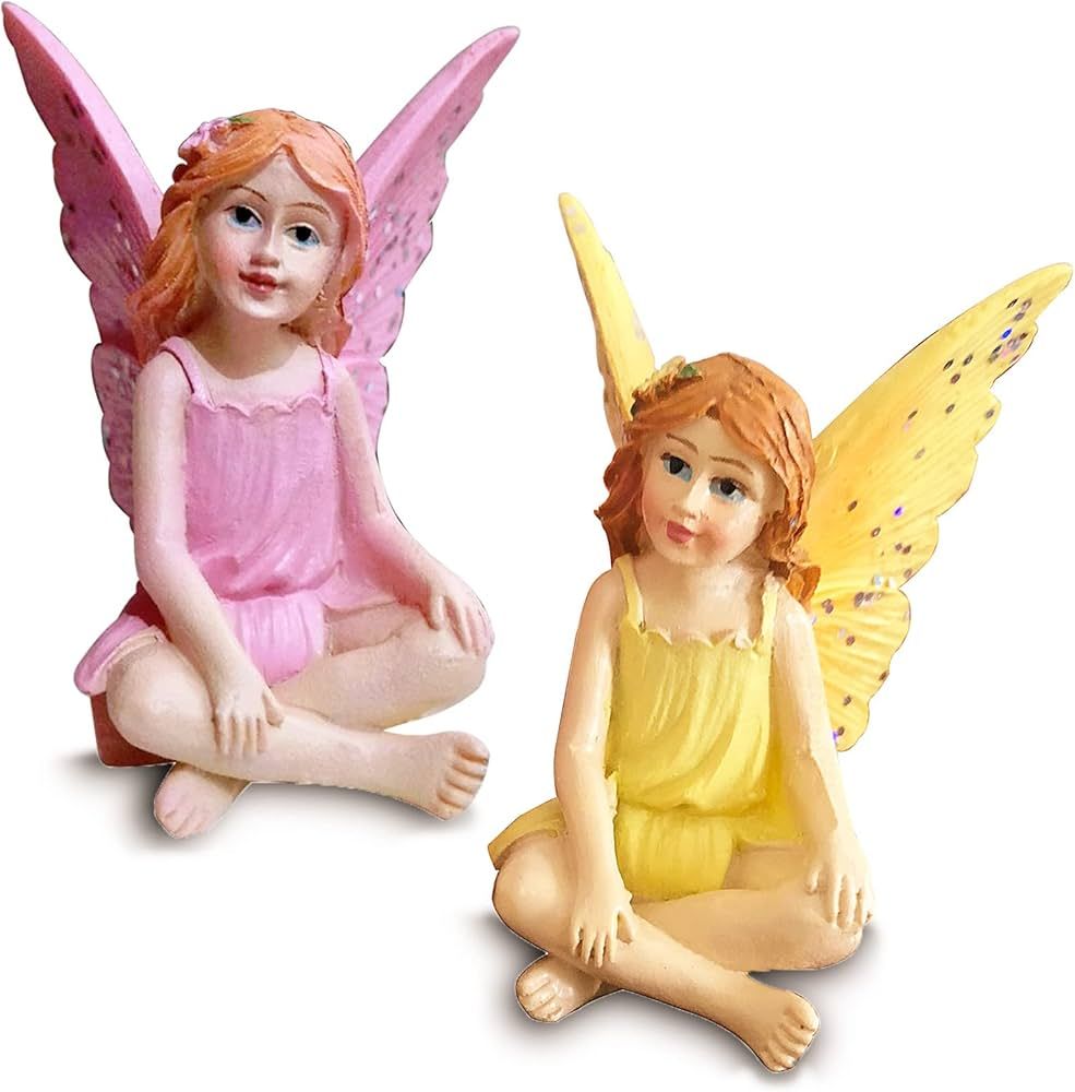 Fairy Garden Fairies Miniature Garden Fairies Figurines Outdoor Little Fairy Girls Small Fairies ... | Amazon (US)