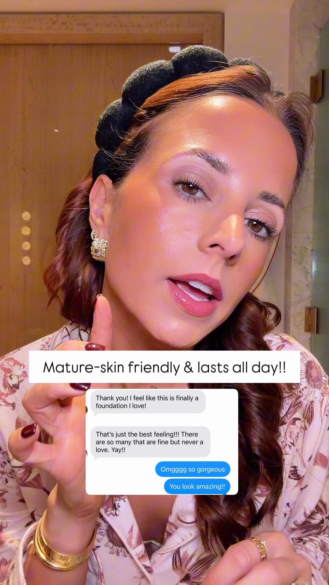 Here are 12 things we are talking about in the group chat! Mature-skin friendly foundation with satin finish. This has exosomes and skincare components to it so it’s helping your skin at the same time!

#LTKootd #LTKPetite #LTKSeasonal

#LTKmorningroutine #LTKselfcare #LTKBeauty