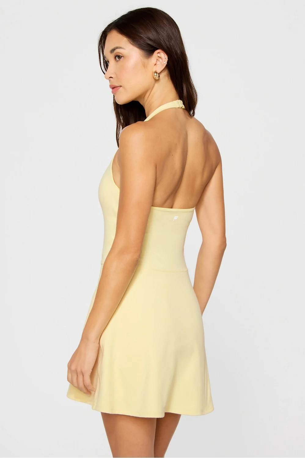 PureLuxe Halter Mini Dress | Fabletics