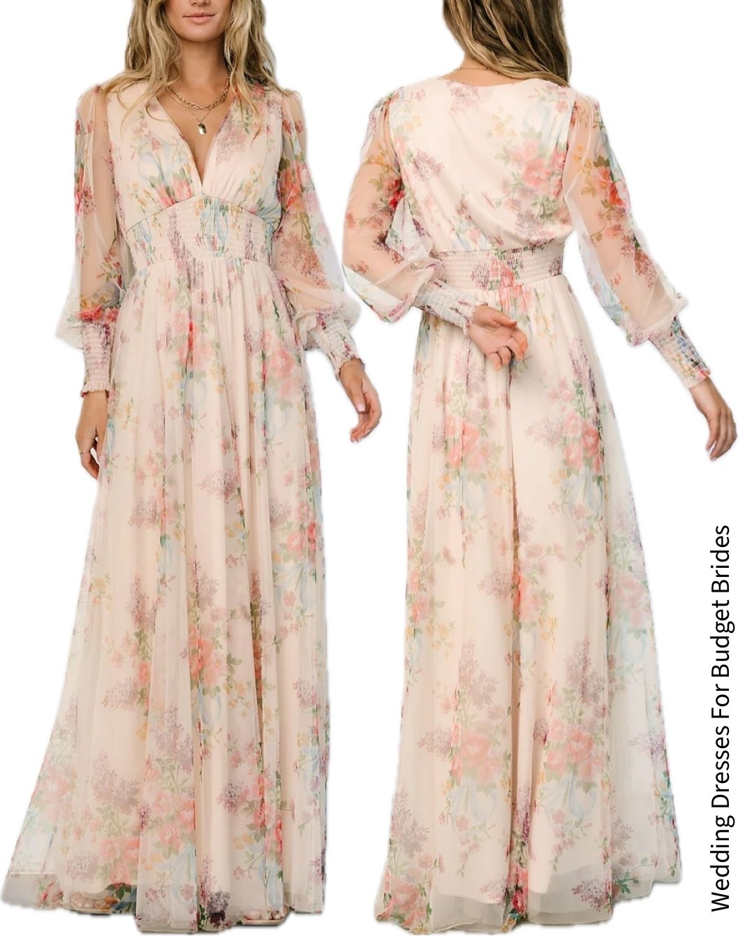 Stunning flowy long sleeve floral dress from Baltic Born for the bride to be. 

Reception dress, courthouse elopement dress, long white dress, minimalist wedding dress, or microwedding dress. 

Spring dress, bridal shower dress, garden party dress, summer dresses.

#LTKWedding #LTKSeasonal