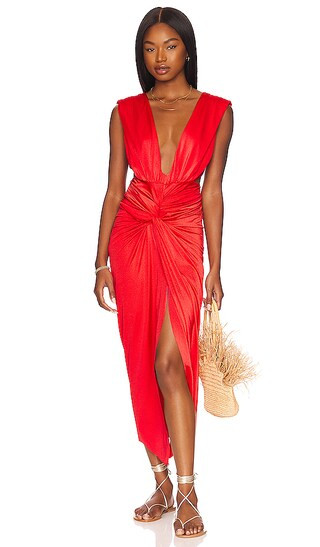 Baobab x REVOLVE Mia Maxi Dress in Red. - size L (also in S) | Revolve Clothing (Global)