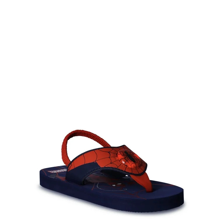 Spiderman by Marvel Toddler Boys’ Beach Flip Flops Dual Sizes 5-12, Medium Width - Walmart.com | Walmart (US)