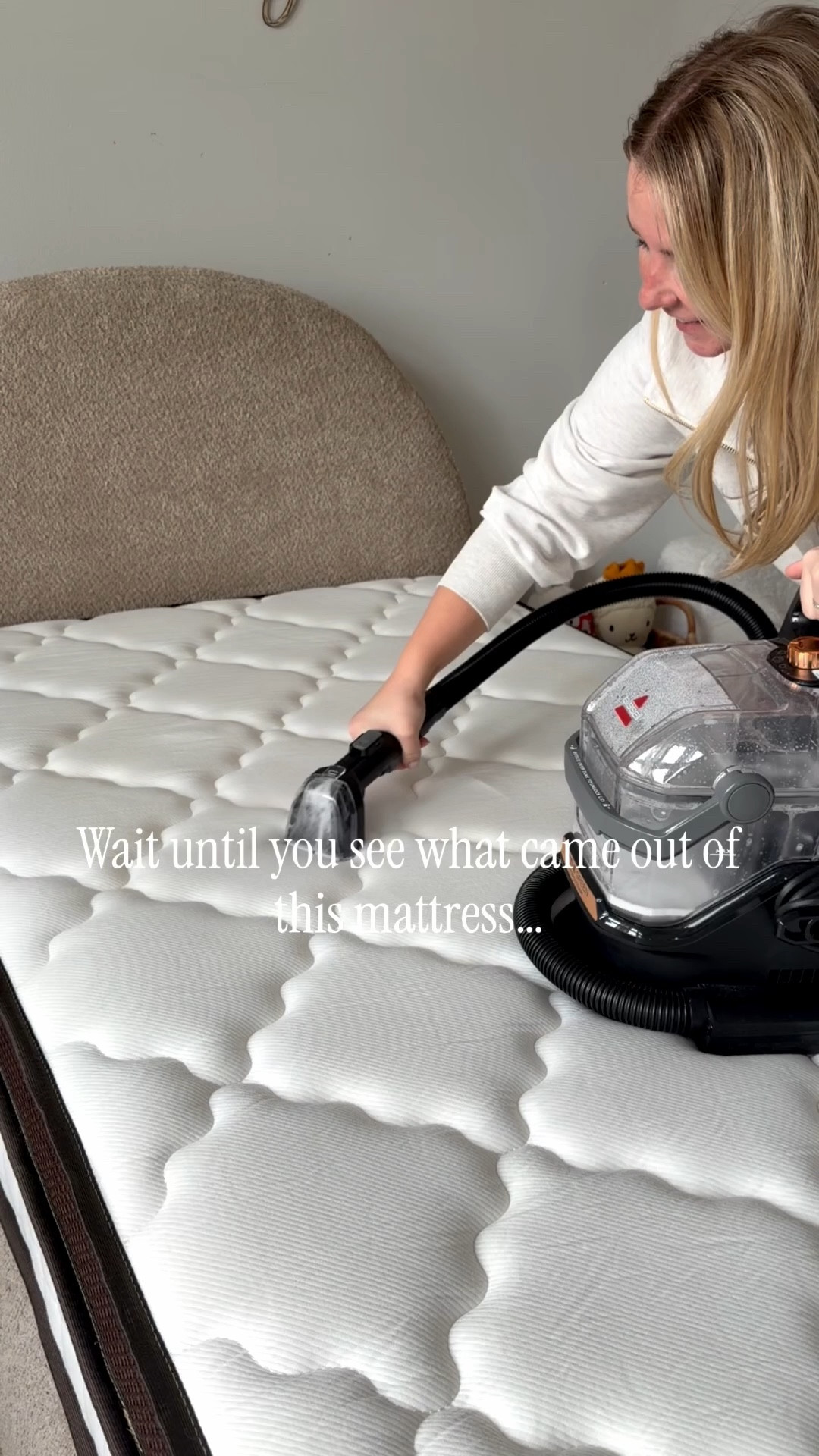 One of the most useful cleaning tools we own 🤍

I used this to deep clean our mattress and couldn’t believe what it pulled out… even when it looks clean, it’s not.

We also use it all the time for:
• rug stains
• sofa arms & upholstery
• everyday messes (especially with kids 🙈)

If you’ve been thinking about one of these, this is your sign — it’s so worth it.

Everything is linked here 🤍

#LTKdayinmylife #LTKmomlife #LTKHome