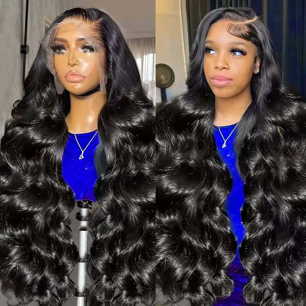 30 Inch 13x6 Lace Front Wigs Human Hair 200% Density Body Wave Lace Front Wigs Human Hair Pre Plu... | Amazon (US)