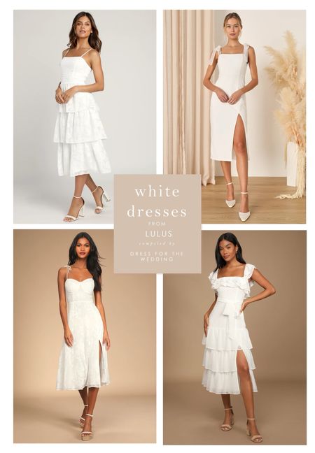 White dress, Bridal shower dress, bride to be dress, rehearsal dinner dress, wedding welcome party dress, little white midi dress, white dress under 100, bachelorette party dress, bride dresses, graduation dress, affordable white dress, dress for a bride, white midi dress, white maxi dress, white mini dress.🤍🤍🤍

#LTKparties #LTKwedding 

Follow my shop @dressforthewed on the @shop.LTK app to shop this post and get my exclusive app-only content!


#LTKFindsUnder100 #LTKWedding #LTKSeasonal