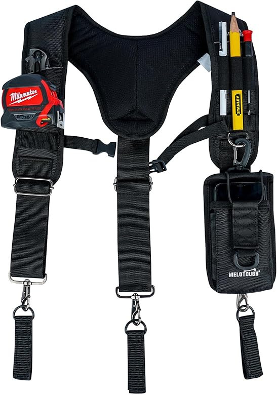 MELOTOUGH Tool Belt Suspenders Work Belt Suspenders for Men Big and Tall Construction Bag Suspend... | Amazon (US)