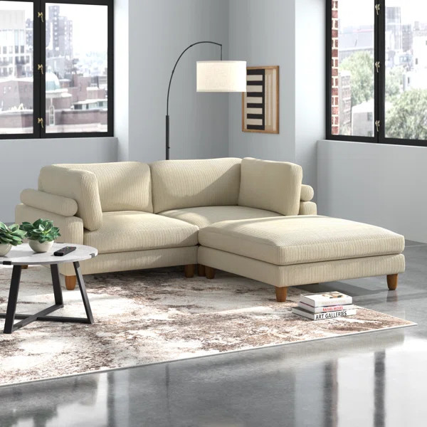 Balsulto 3 - Piece Corduroy Sectional | Wayfair North America