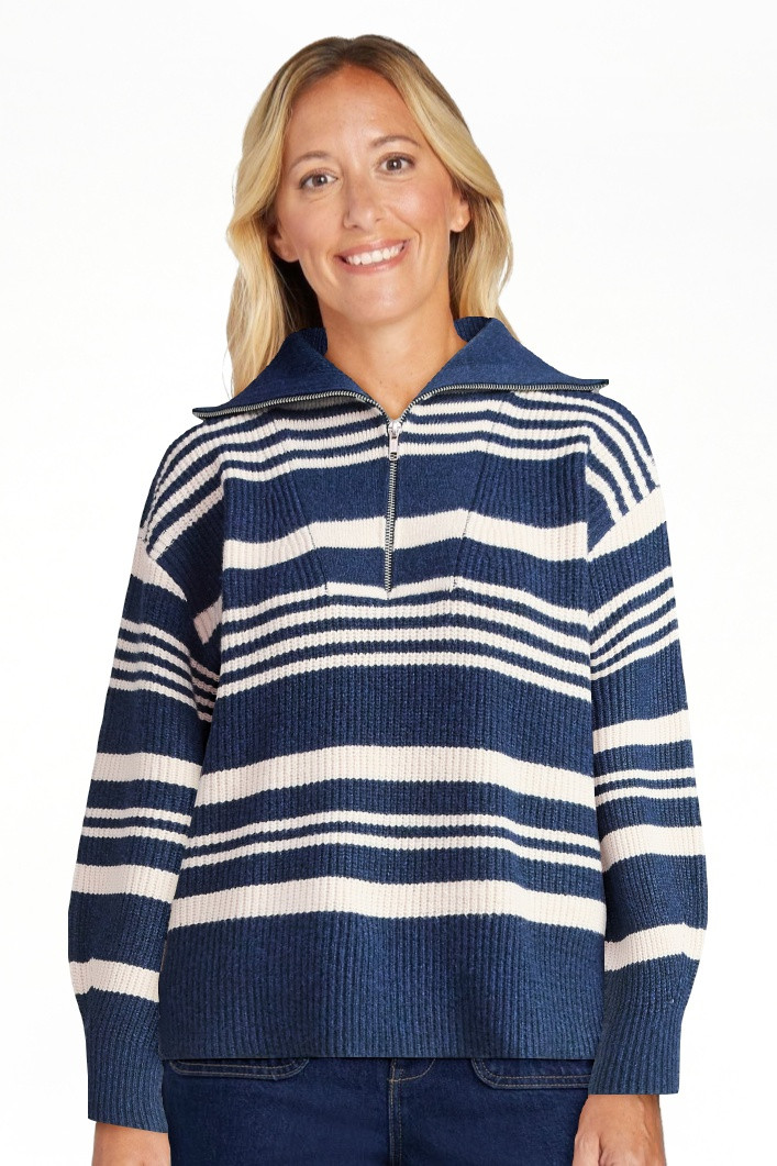 Free Assembly Women's and Women's Plus Half Zip Sweater with Long Sleeves, Midweight, Sizes XS-4X | Walmart (US)