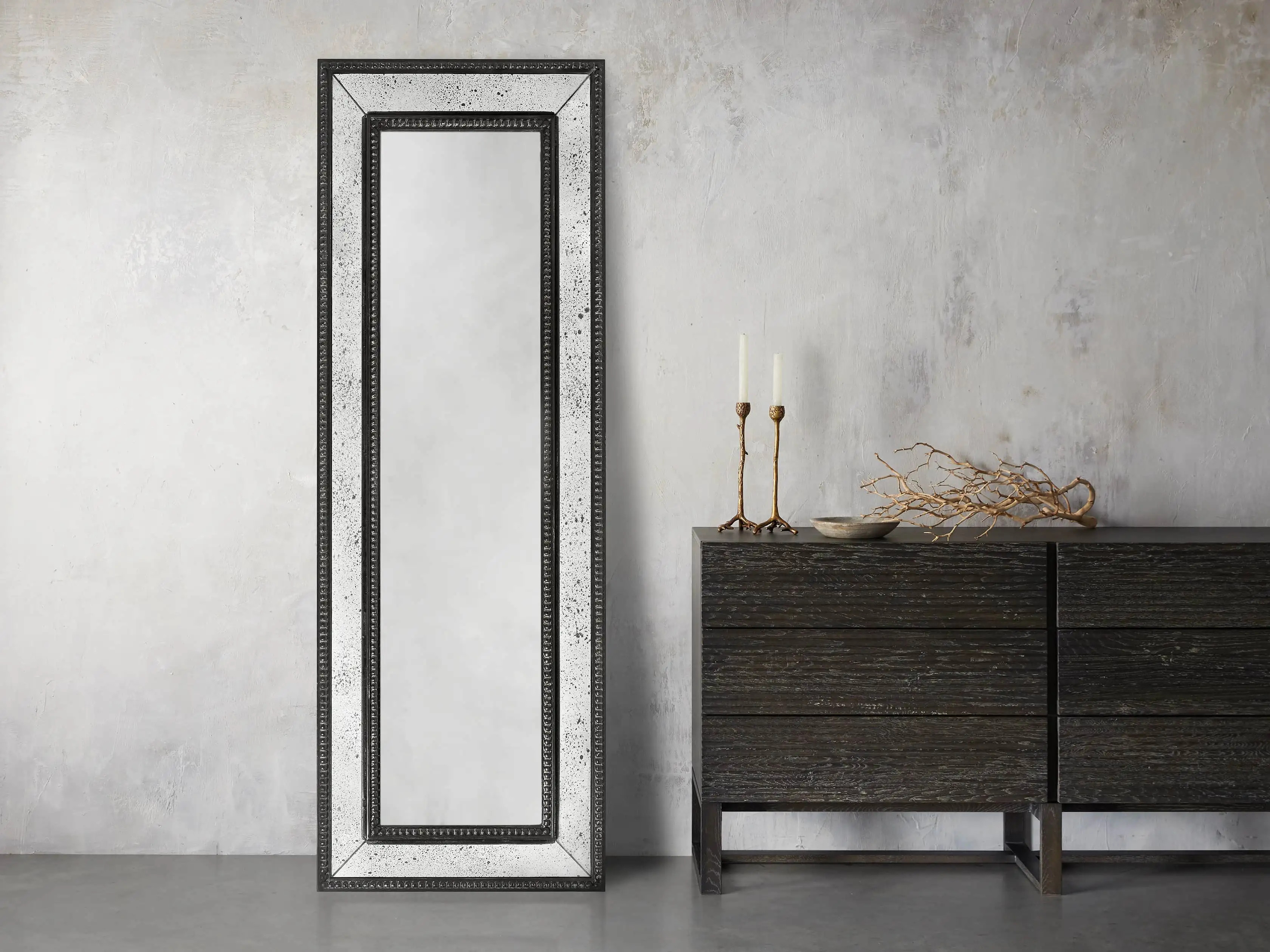 Serano Narrow Floor Mirror | Arhaus