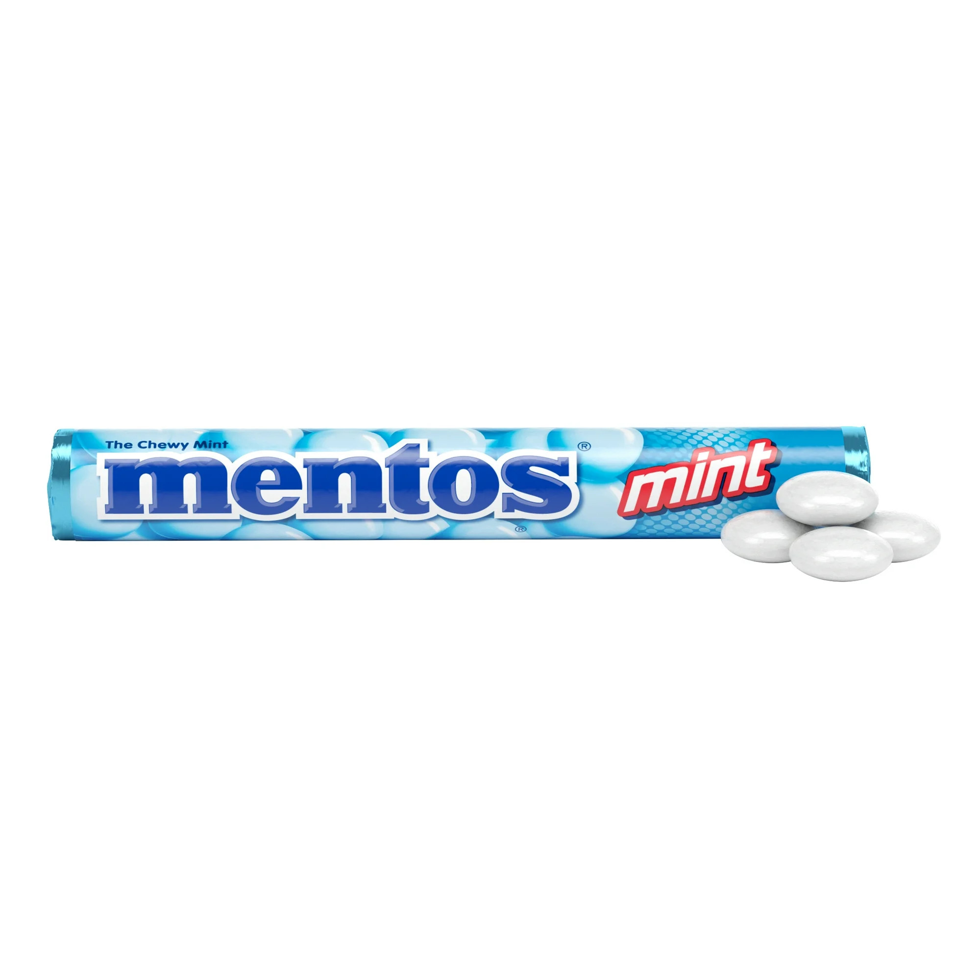 Mentos Chewy Mint Candy Roll, Fresh Mint Flavor, Peanut and Tree Nut Free, Regular Size, 1.32 oz | Walmart (US)