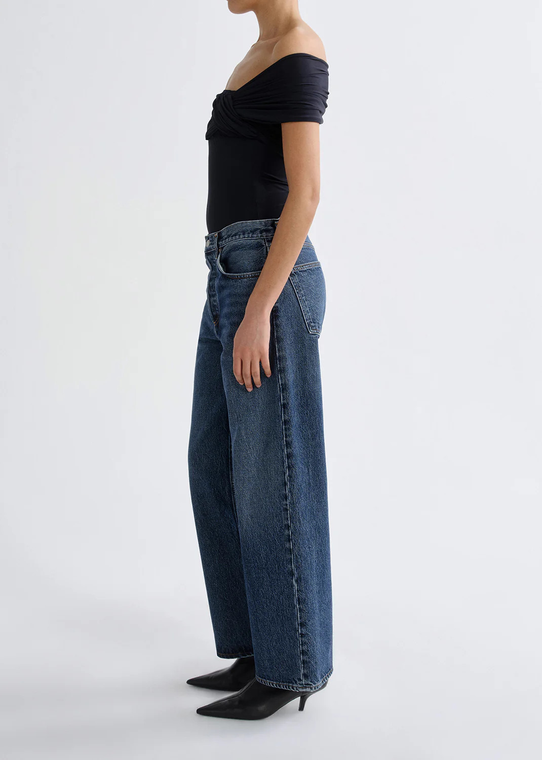 Arc Jean Loose Wide 29 in Shortwave | AGOLDE