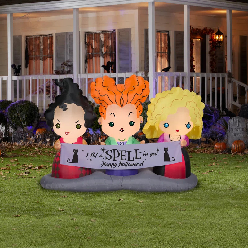 Disney Hocus Pocus Sisters Inflatable | Wayfair North America