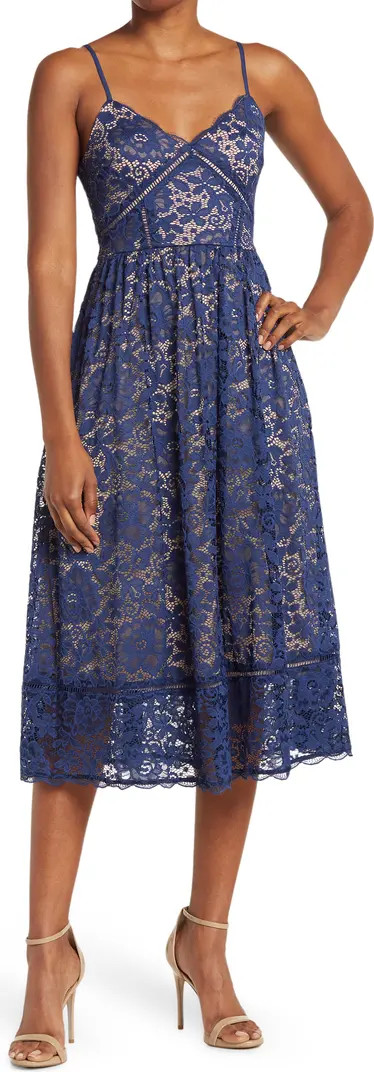 NSR Crochet Stretch Lace Midi Dress | Nordstromrack | Nordstrom Rack