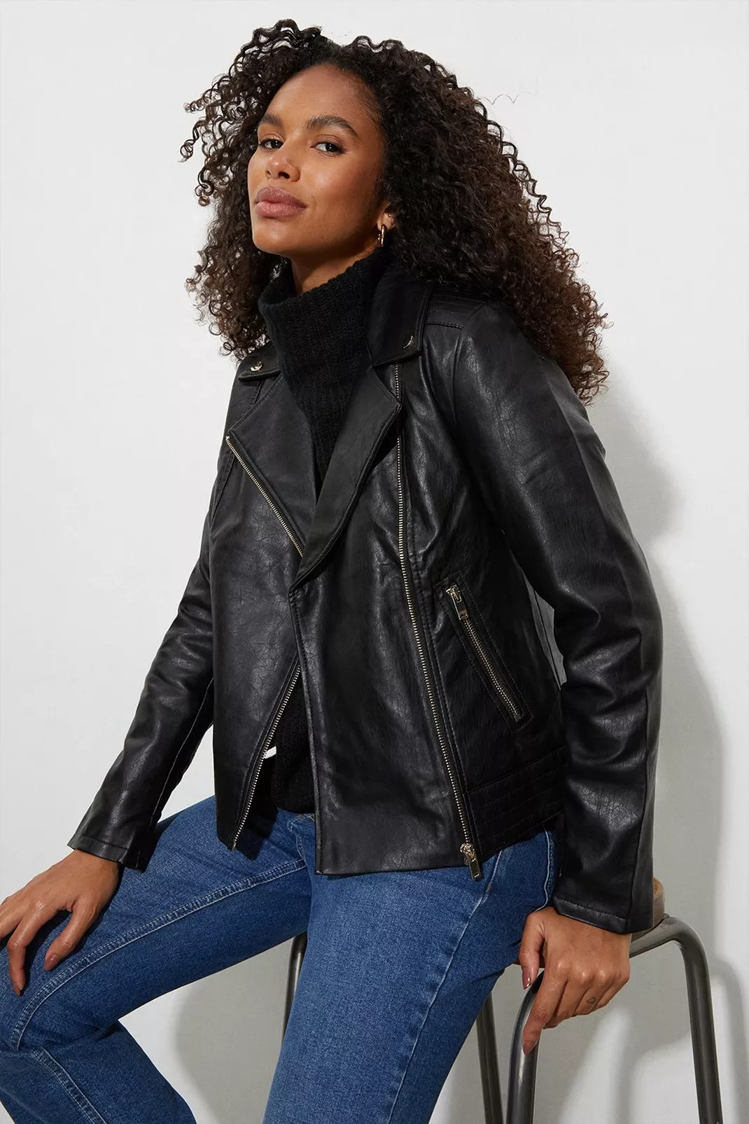 Buy Faux Leather Biker Jacket for GBP 35.00 | Dorothy Perkins UK | Dorothy Perkins (UK)