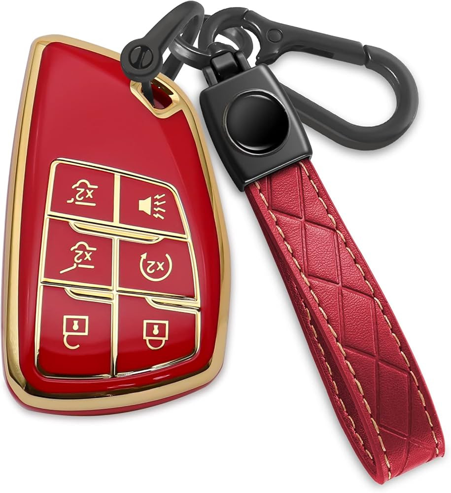 Lyonuczs for Chevy Key Fob Cover Soft TPU with Keychain Key Fob Case Shell Full Protection Compat... | Amazon (US)