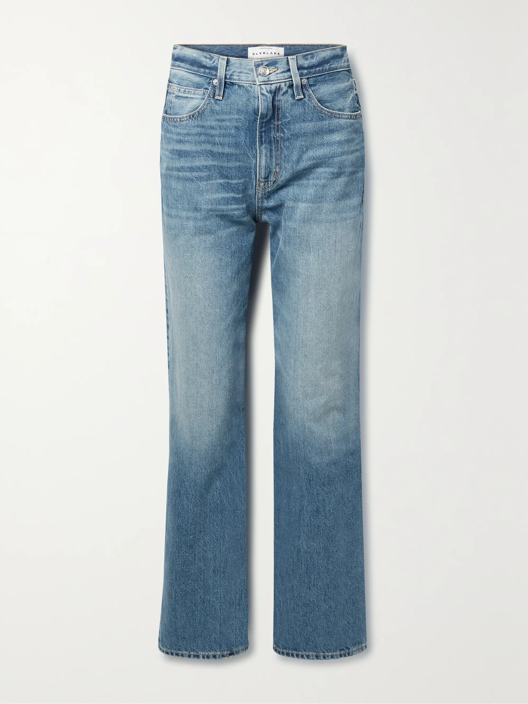 + NET SUSTAIN London high-rise straight-leg organic jeans | NET-A-PORTER (US)