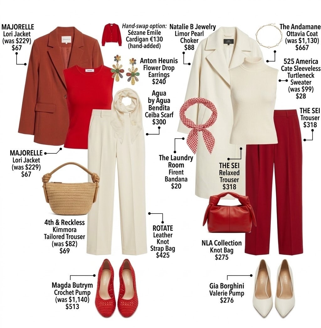 Red and cream look ￼

#LTKgrwm #LTKootd #LTKmomlife