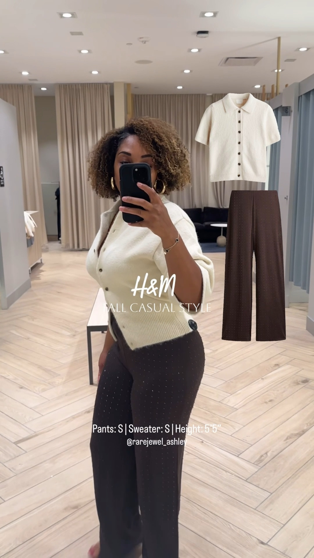 A little razzle dazzle but in fall casual style! Shades of neutral and chocolate brown are in for the fall. @hm

Size reference: 
Pants: S (pants are stretchy)
Sweater: S
Height: 5’5”

#tryon #fallstyle #falloutfits #outfitinspiration #fallfashion #styleinspo #holidaystyle #holiday #shiny #sparkly #sequin #thanksgivingoutfit #turkeyoutfit #chocolatebrown #brown #sweaters #collarsweater #ootd #gifting #giftideas #giftsforher #ootd #ltkstyletip #ltkfindsunder100 #trending

#LTKHoliday #LTKFindsUnder50 #LTKSeasonal