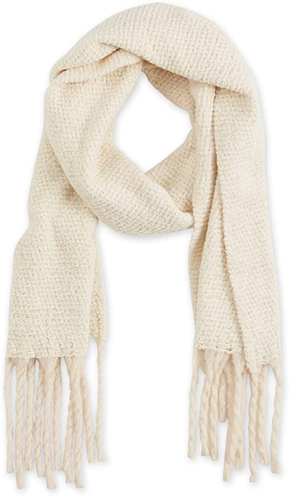 Hadley Wren Womens Fuzzy Fringe Scarf | Amazon (US)