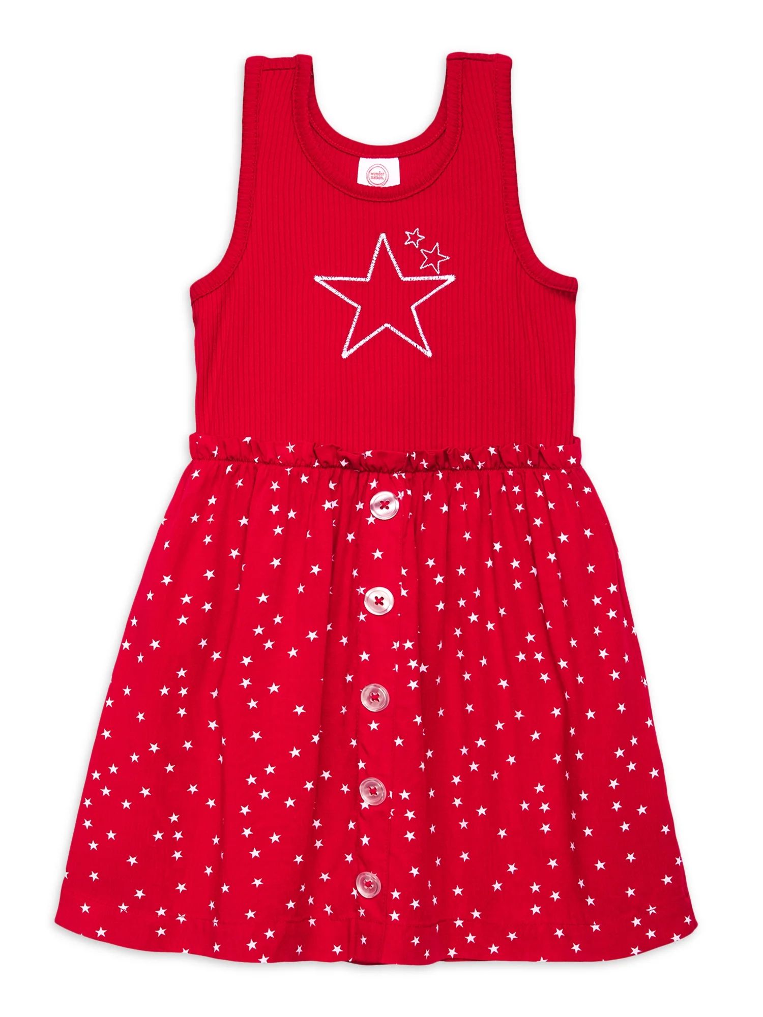Wonder Nation Toddler Girls’ Americana Tutu Dress, Sizes 12M-5T - Walmart.com | Walmart (US)