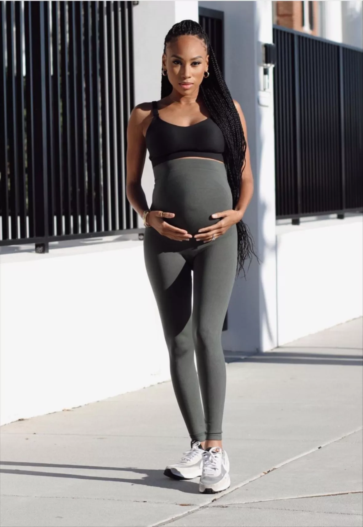 Buy BLANQI Everyday Maternity Belly Support Leggings (Small) Black