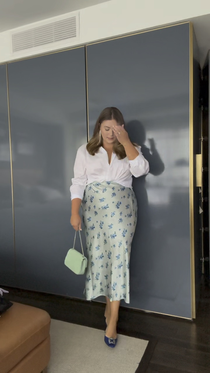 Day 3 - workwear, wearing size 18 in skirt & 1X in top. Use CARALYN15 at Spanx. 

#LTKMidsize #LTKWorkwear #LTKCon