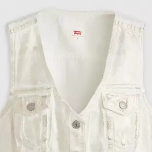 Coated Bella Denim Corset Top - White | Levi's® US | Levi's US