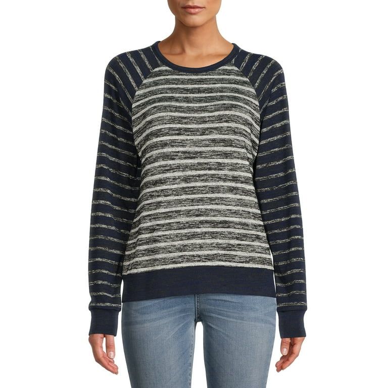 Time and Tru Women's Hacci Knit Pullover Top | Walmart (US)