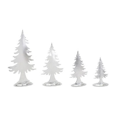 Metal Pine Tree DÃ©cor (Set of 8) | Wayfair North America