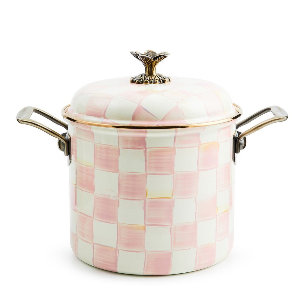 Rosy Check 7 Qt. Stockpot | MacKenzie-Childs