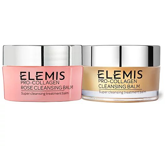 ELEMIS Pro-Collagen Cleansing Balm Travel SizeDuo - QVC.com | QVC